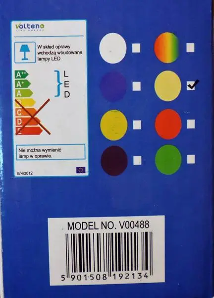 Photo from the official notice: VOLTENO Life Energy Kurtyna Swietlna 100 LED lighting chain — fire risk
