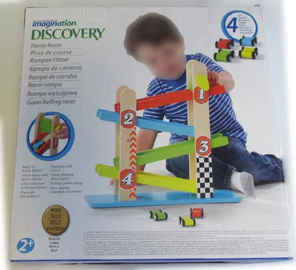 Photo de l’avis officiel: Universe of imagination Discovery Ramp Racer Jouet en bois — risque: Risque chimique