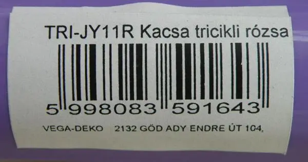 Photo de l’avis officiel: Kacsa tricikli rózsa Tricycle — risque: Blessures