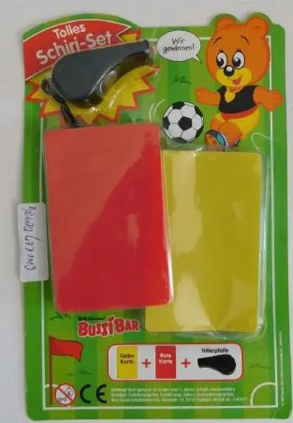 Photo de l’avis officiel: Bussi-Bär Schiri-Set Kit d’arbitre — risque: Lésions auditives