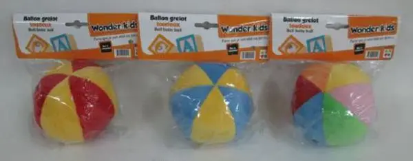 Foto aus der offiziellen Meldung: Wonder kids Ballon Grelot Toudoux Rasselkugel — Risiko: Ersticken