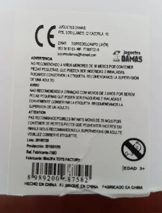 Foto dell’avviso ufficiale: juguetes DAMAS Mini Baby Toys Set di bambole di plastica — rischio: Rischio chimico