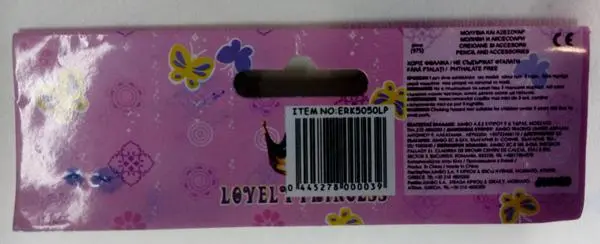Photo de l’avis officiel: Jumbo LOVELY PRINCESS Crayons avec gomme — risque: Risque chimique