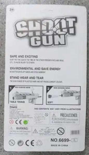 Photo de l’avis officiel: DHG / CHENGJI Shoot Gun Jeu d’armes à jouet — risque: Étouffement