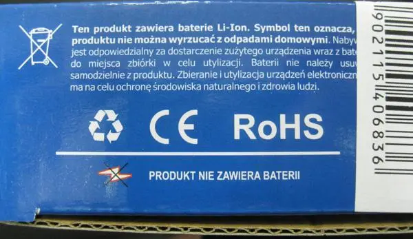 Foto uit de officiële melding: Czujnik czadu Koolmonoxidedetector — risico: Verstikking