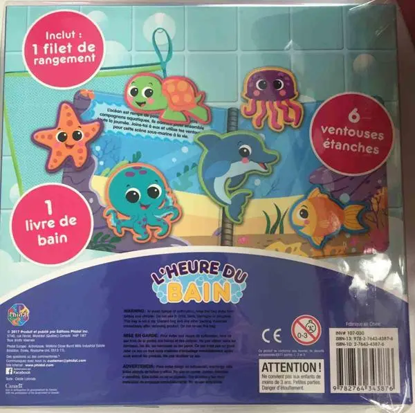 Photo de l’avis officiel: PHIDAL L'Heure du Bain Ensemble de jouets pour bain — risque: Étouffement