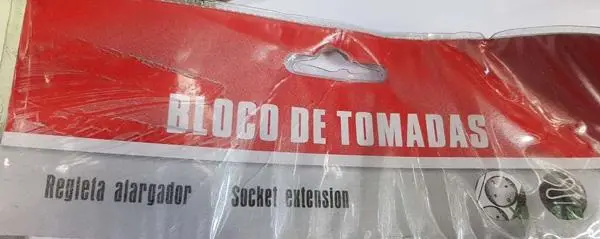 Photo de l’avis officiel: Ante Bloco de tomadas Plomb d’extension — risque: Choc électrique