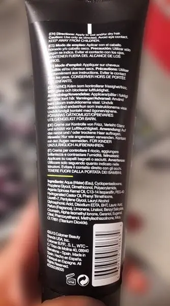 Photo de l’avis officiel: D.FI De-Frizz + Tame Crème capillaire — risque: Risque chimique