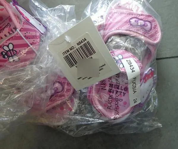 Foto dell’avviso ufficiale: Sanrio Hello Kitty Sandali per ragazze — rischio: Rischio chimico