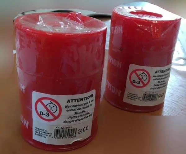 Photo de l’avis officiel: C&amp;T Handels Barrel-O-Slime Jouet slime — risque: Risque chimique