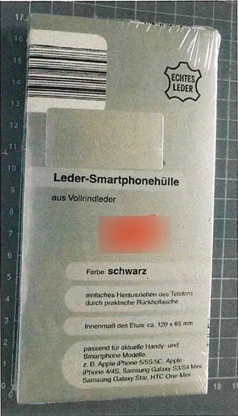 Photo de l’avis officiel: boccaccio Leder-Smartphonehülle Étui de téléphone portable — risque: Risque chimique