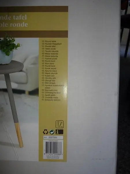 Photo de l’avis officiel: HOME STYLE Round table Table basse — risque: Blessures