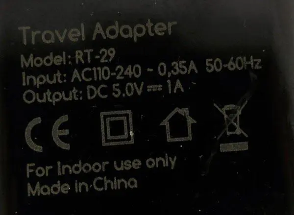 Photo de l’avis officiel: 4-OK Home Charger Chargeur USB — risque: Choc électrique (A12/1302/18)