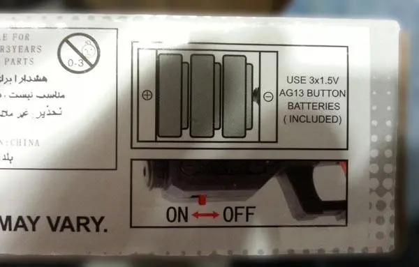 Foto do aviso oficial: Crystal Fighter Pistola de bala de água — risco: Engasgamento & Ferimentos