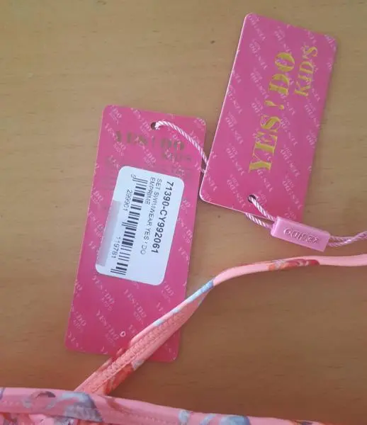 Photo de l’avis officiel: YES ! DO KIDS Bikini pour filles — risque: Blessures (A12/1346/18)