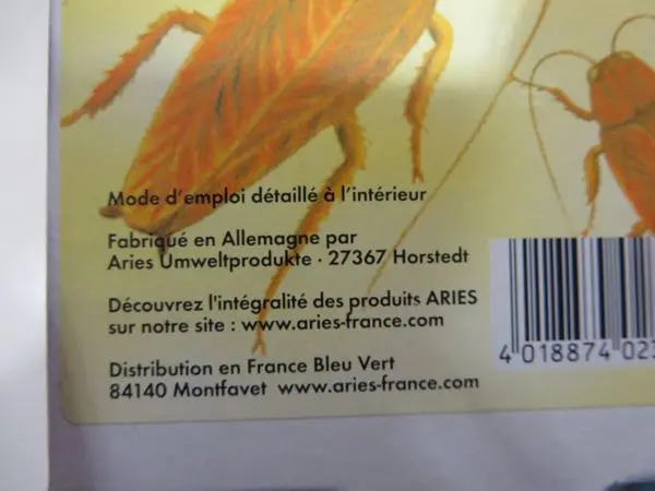 Photo de l’avis officiel: Aries HoyHoy - Cockroach and silverfish trap Piège à insectes — risque: Risque chimique