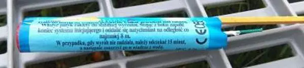 Photo from the official notice: JORGE JR06 firework — burns risk