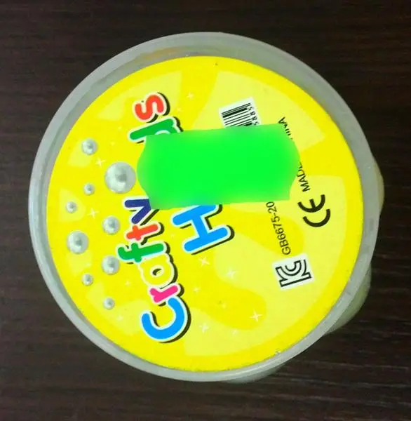 Photo de l’avis officiel: Crafty hands Jouet slime — risque: Étouffement