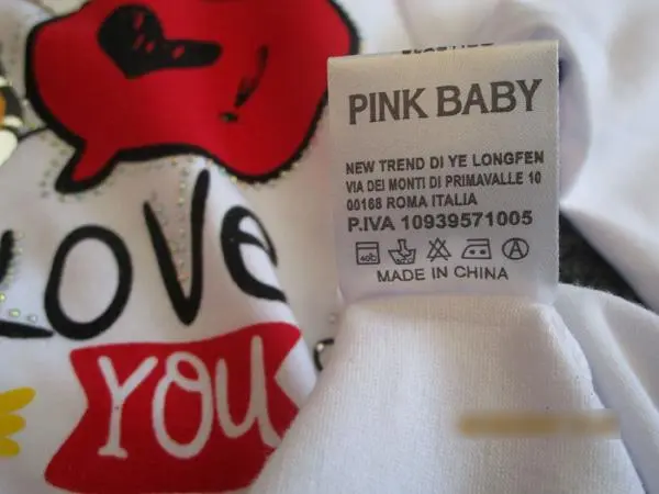 Foto uit de officiële melding: Pink Baby Kinderoverhemd — risico: Verwonding