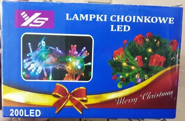 Photo de l’avis officiel: YS Lampki choinkowe LED Chaîne d’éclairage LED — risque: Choc électrique