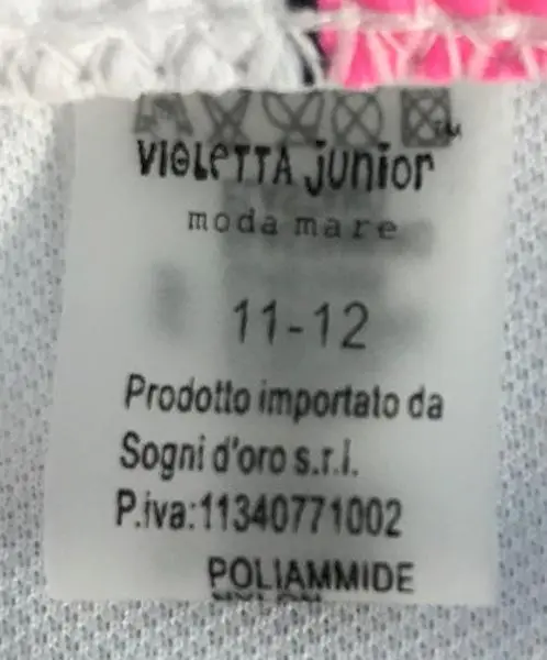 Photo de l’avis officiel: Violetta Junior Bikini pour filles — risque: Blessures