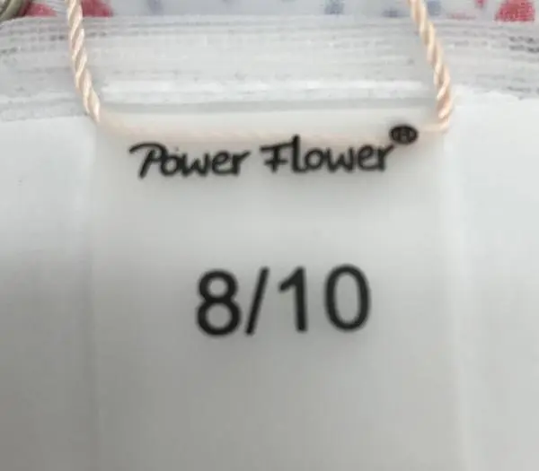 Photo de l’avis officiel: Power Flower Bikini pour filles — risque: Blessures (A12/1482/18)
