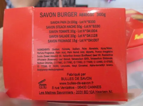 Photo de l’avis officiel: Bulles de savon Savon burger — risque: Étouffement