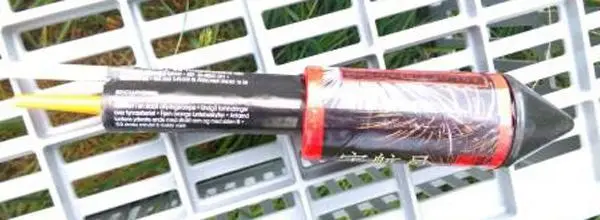 Photo from the official notice: LCH Fireworks A/S Astronaut — burns & injuries risk