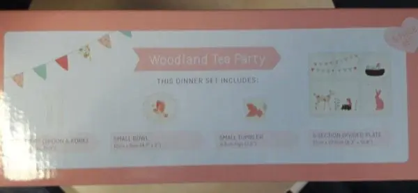 Photo de l’avis officiel: Love Mae Woodland Tea Party Fourche pour enfants — risque: Étouffement