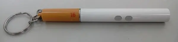 Foto uit de officiële melding: Zk Cigarette LED Laser &amp; Pen Laserpointer — risico: Aantasting van het gezichtsvermogen