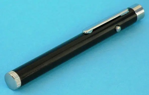 Foto aus der offiziellen Meldung: Laserpointer — Risiko: Sehschaden (A12/1616/18)