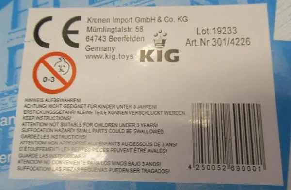 Foto do aviso oficial: Kig Police, City Heros Conjunto de polícias de brinquedos — risco: Engasgamento