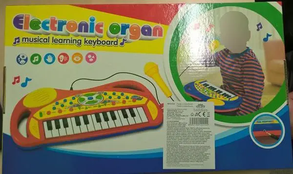 Photo de l’avis officiel: Electronic organ - musical learning keyboard Jouet musical — risque: Risque chimique
