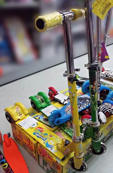 Photo de l’avis officiel: Spongebob Squarepants Scooter jouet — risque: Blessures
