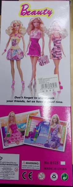 Foto do aviso oficial: Beauty Boneca de plástico — risco: Químico (A12/1691/18)