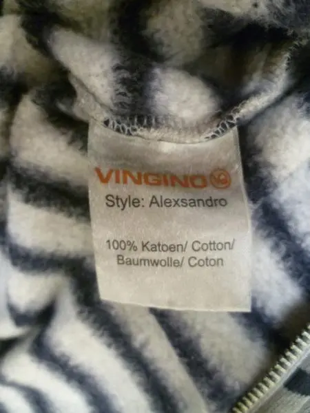 Foto do aviso oficial: VINGINO Pijama infantil — risco: Estrangulamento