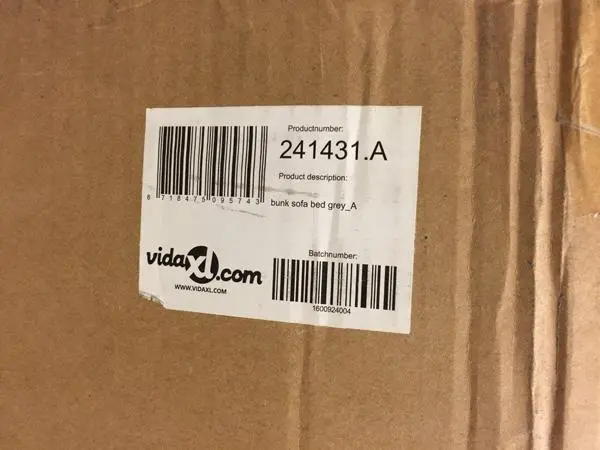 Photo de l’avis officiel: VIDAXL Vida XL Lit superposé — risque: Coincement & Blessures