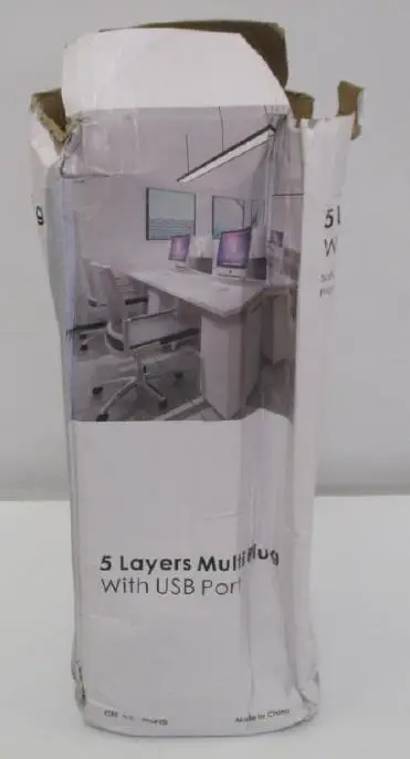 Photo from the official notice: 10-Socket Tower Power Strip sold via Wish — electric shock risk