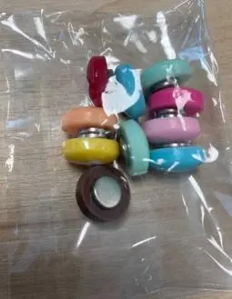 Photo from the official notice: 10pcs Colourful Candy Fridge Magnets sold via AliExpress — choking & ingestion risk