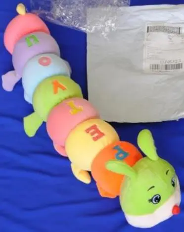 Photo from the official notice: 1pcs Large Plush Caterpillar Toy sold via eBay — choking & suffocation risk