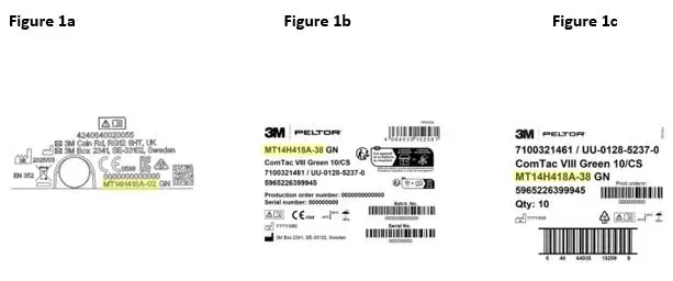 Photo from the official notice: 3M Peltor Comtac VIII Headset — damage to hearing risk
