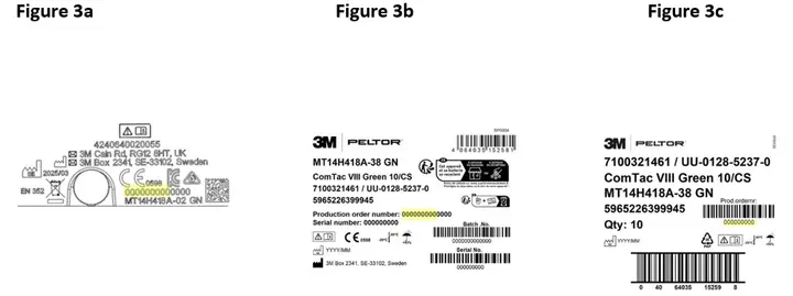 Photo from the official notice: 3M Peltor Comtac VIII Headset — damage to hearing risk