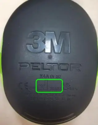 Photo from the official notice: 3M Peltor X4A Noise Cancelling Headphones — damage to hearing risk