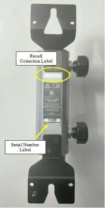 Photo from the official notice: 700HPM High Pressure Calibration Manifold — injuries risk