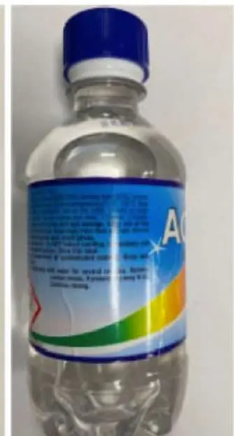 Photo from the official notice: Actas Food Grade Acetic Acid 70% — chemical risk