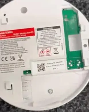 Photo from the official notice: Aico Ei3014 Heat Detector — health risk