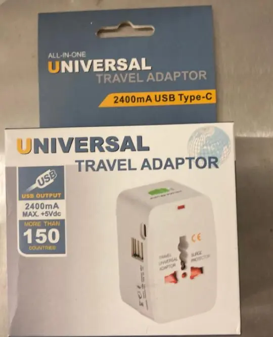 Photo from the official notice: All-in-One Universal Travel Adaptor — electric shock risk (2510-0018)