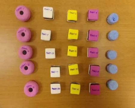 Photo from the official notice: Allsorts Fridge Magnets — choking risk