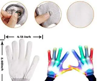 Photo from the official notice: Anzmtosn Led Light Up, Flashing Skeleton Gloves — choking risk