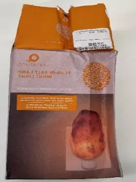 Photo from the official notice: Aroma Home Plug-In Salt Lamp Night Light sold by TK Maxx — electric shock risk